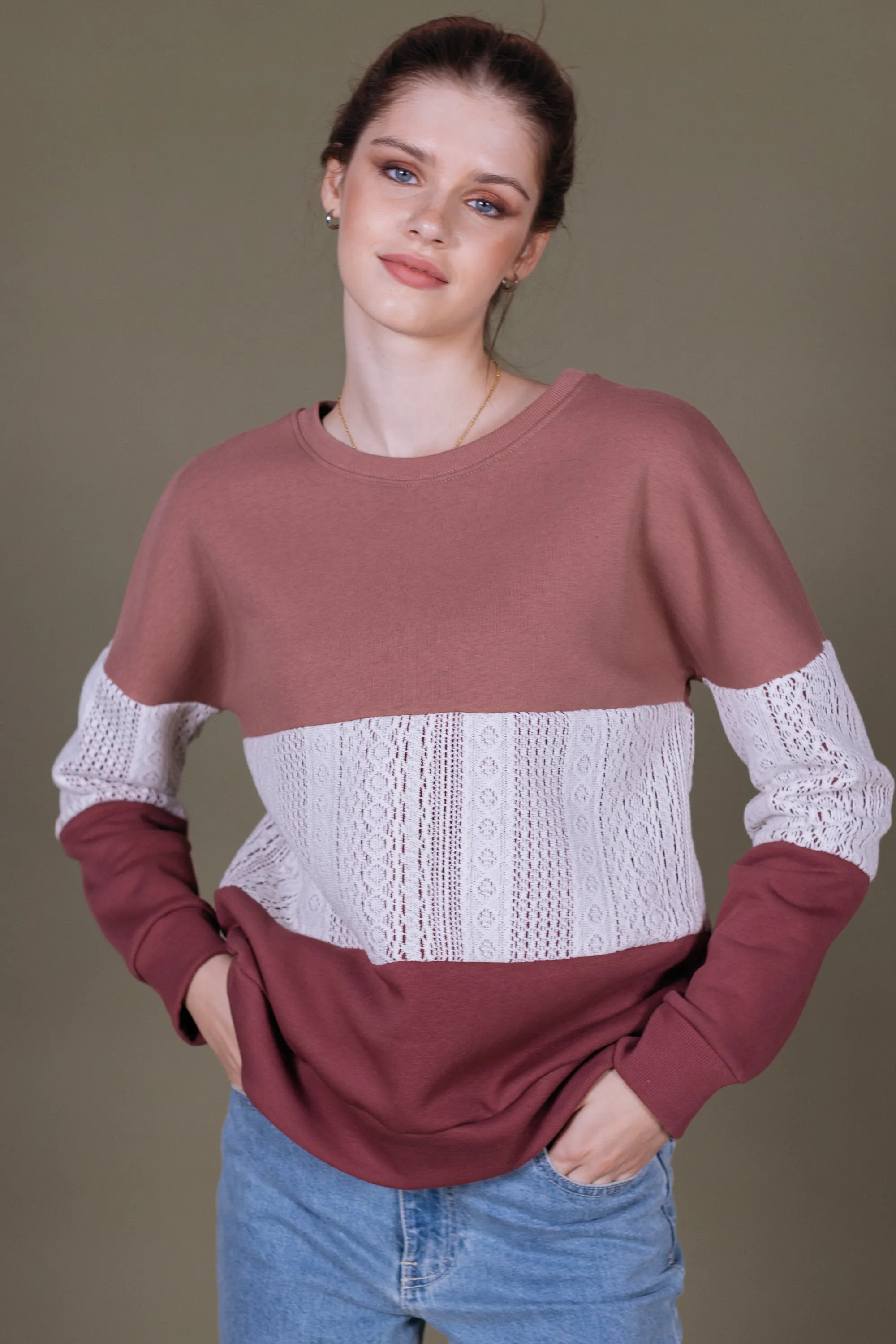 Sweater Mia Berry Lace.