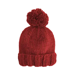 The Blueberry Hill - Classic Pom Hat, Red | Kids & Baby Christmas Valentines