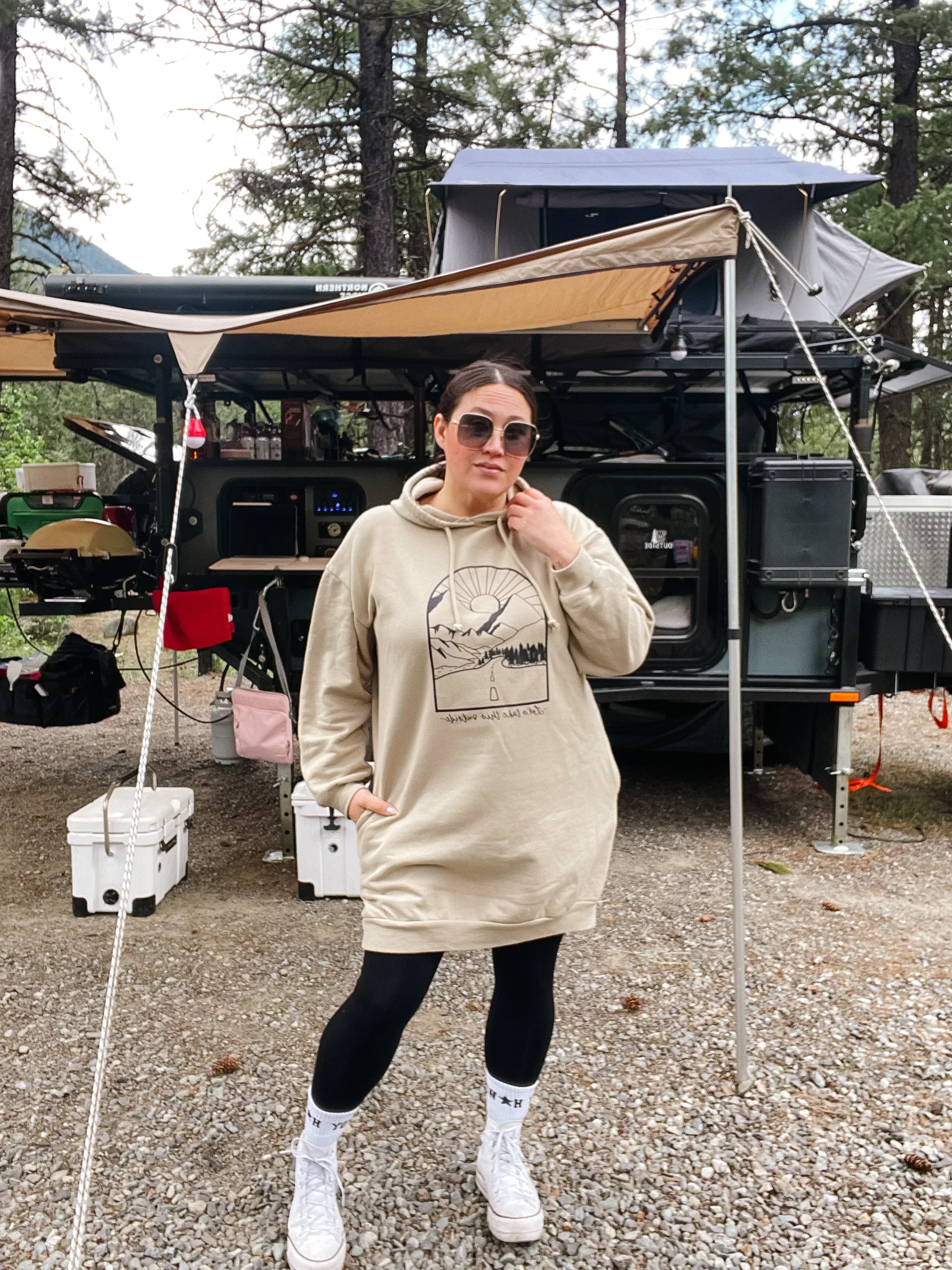 The Roadtrip Hooded Sweatshirt Dress