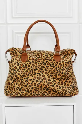 Thunder Chick Fitness Animal Print Brushed Weekender Bag