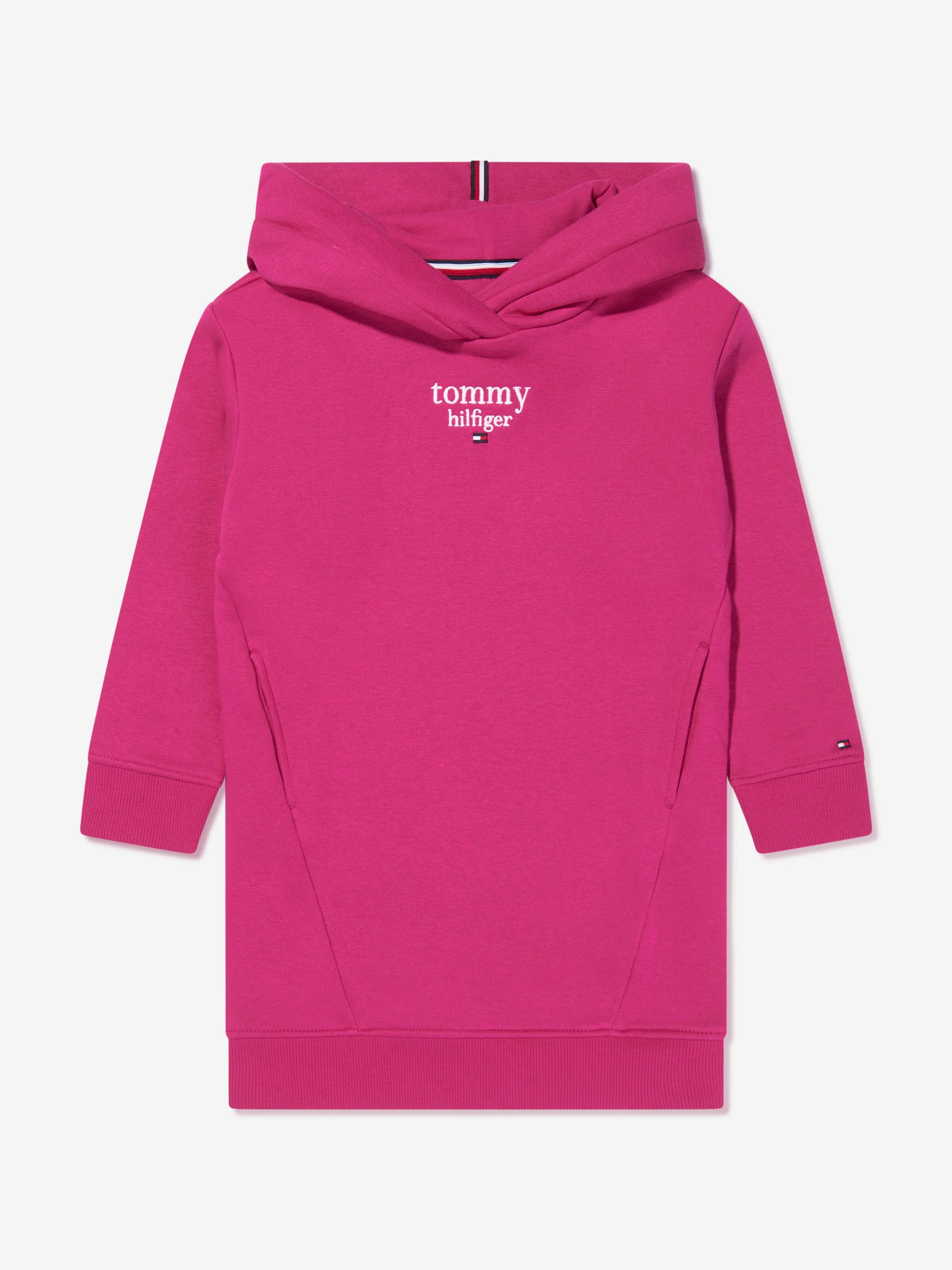 Tommy Hilfiger Girls Graphic Hooded Sweater Dress