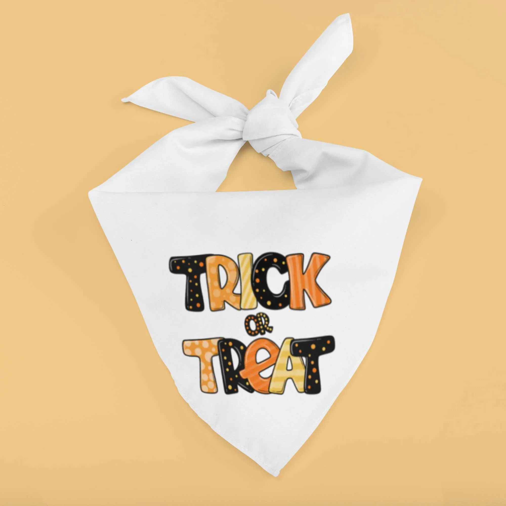 Trick or Treat Tie-On Pet Bandana