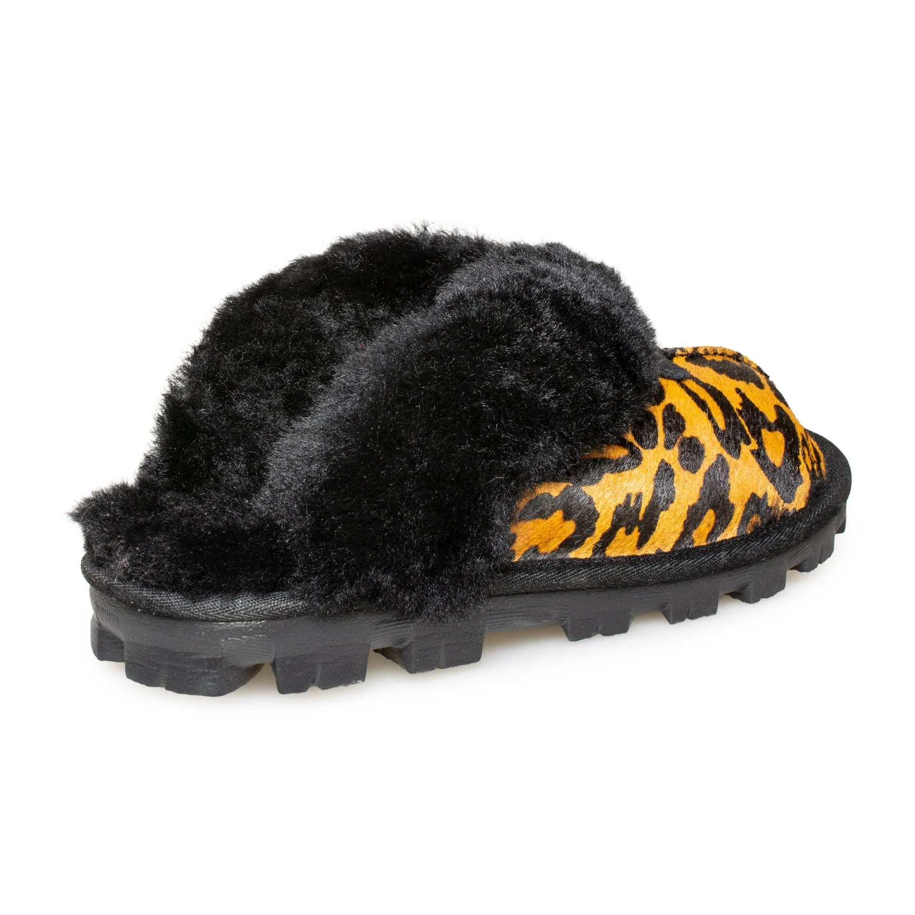 UGG Coquette Panther Print Butterscotch Slippers - Women's