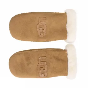 UGG Logo Chestnut Mittens