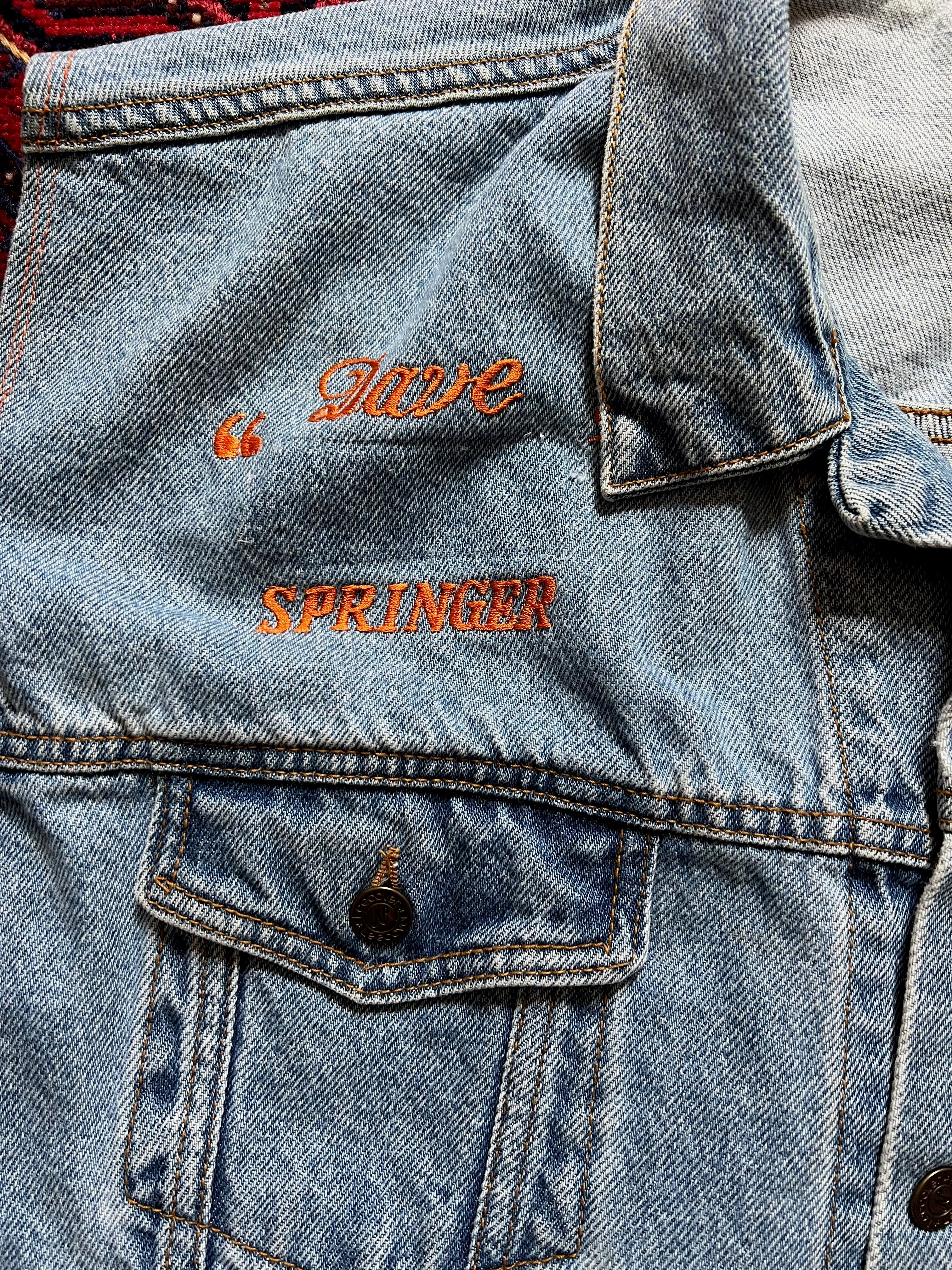 Vietnam War Souvenir Denim Vest Dave Springer