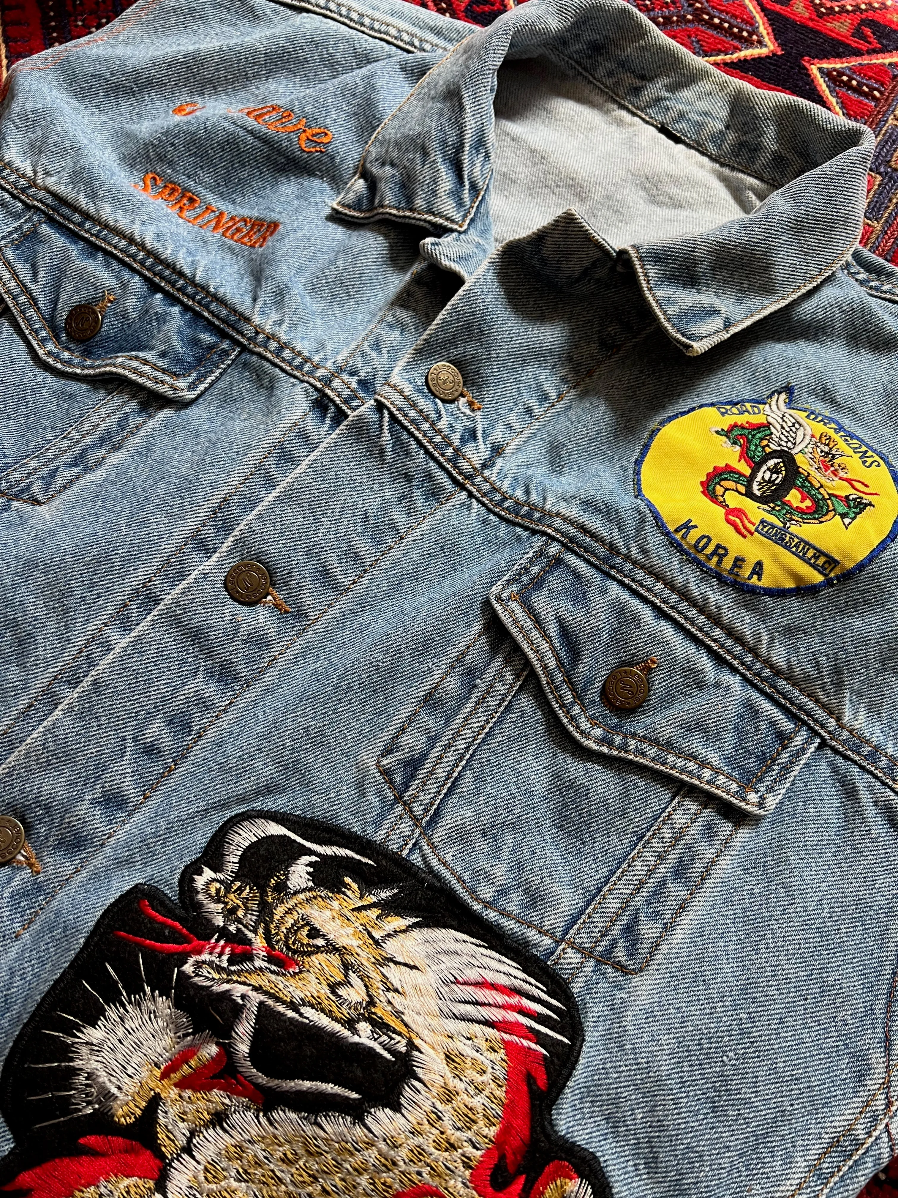 Vietnam War Souvenir Denim Vest Dave Springer