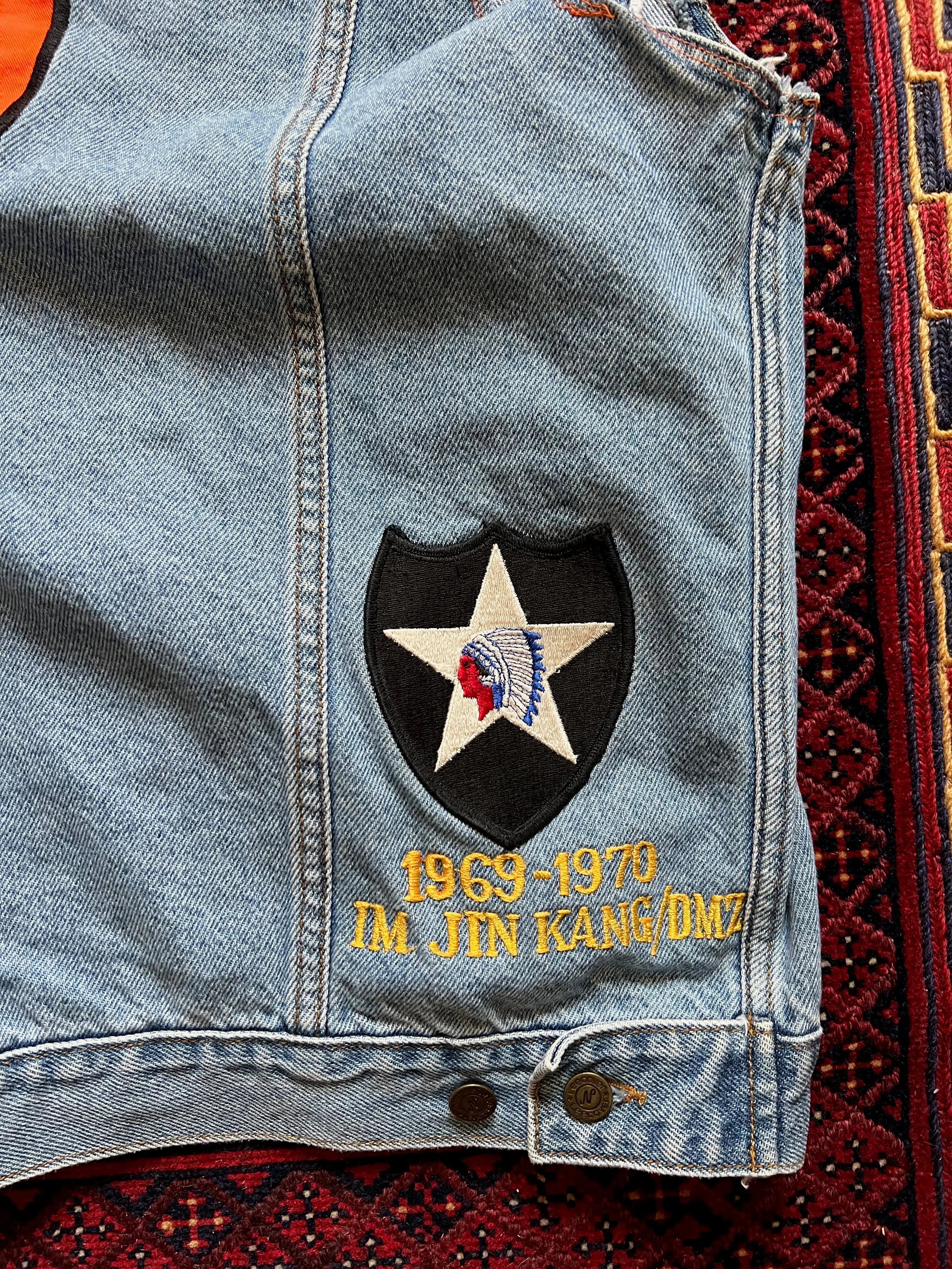 Vietnam War Souvenir Denim Vest Dave Springer