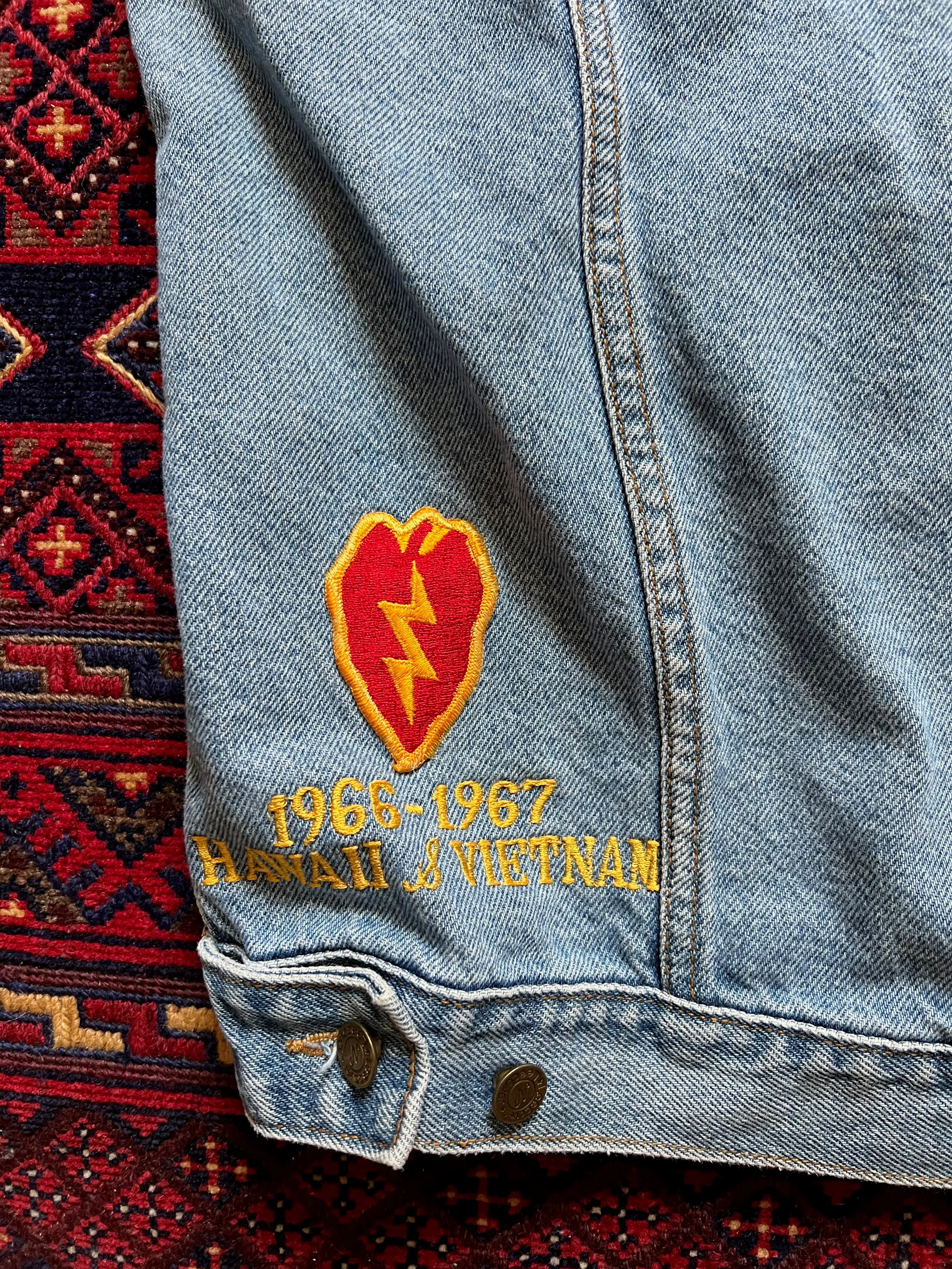 Vietnam War Souvenir Denim Vest Dave Springer