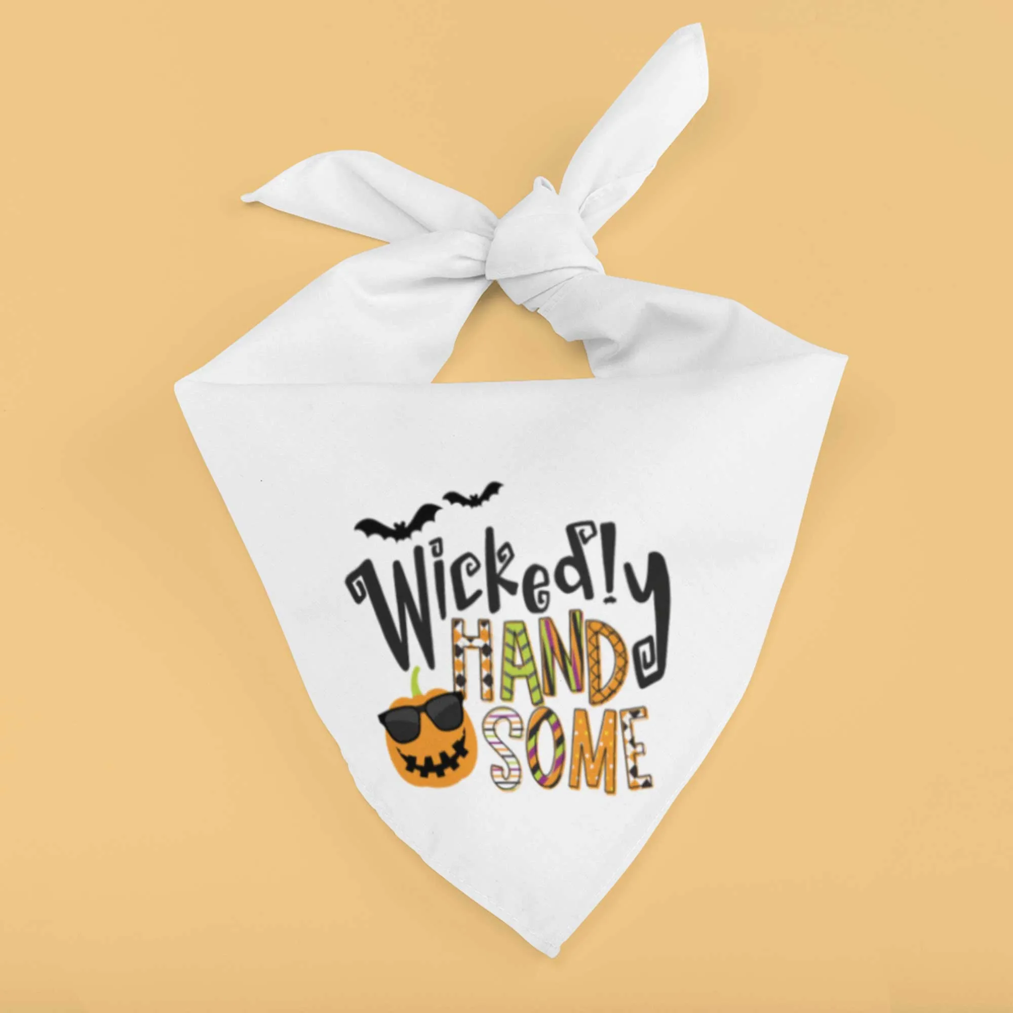 Wickedly Handsome Tie-On Pet Bandana