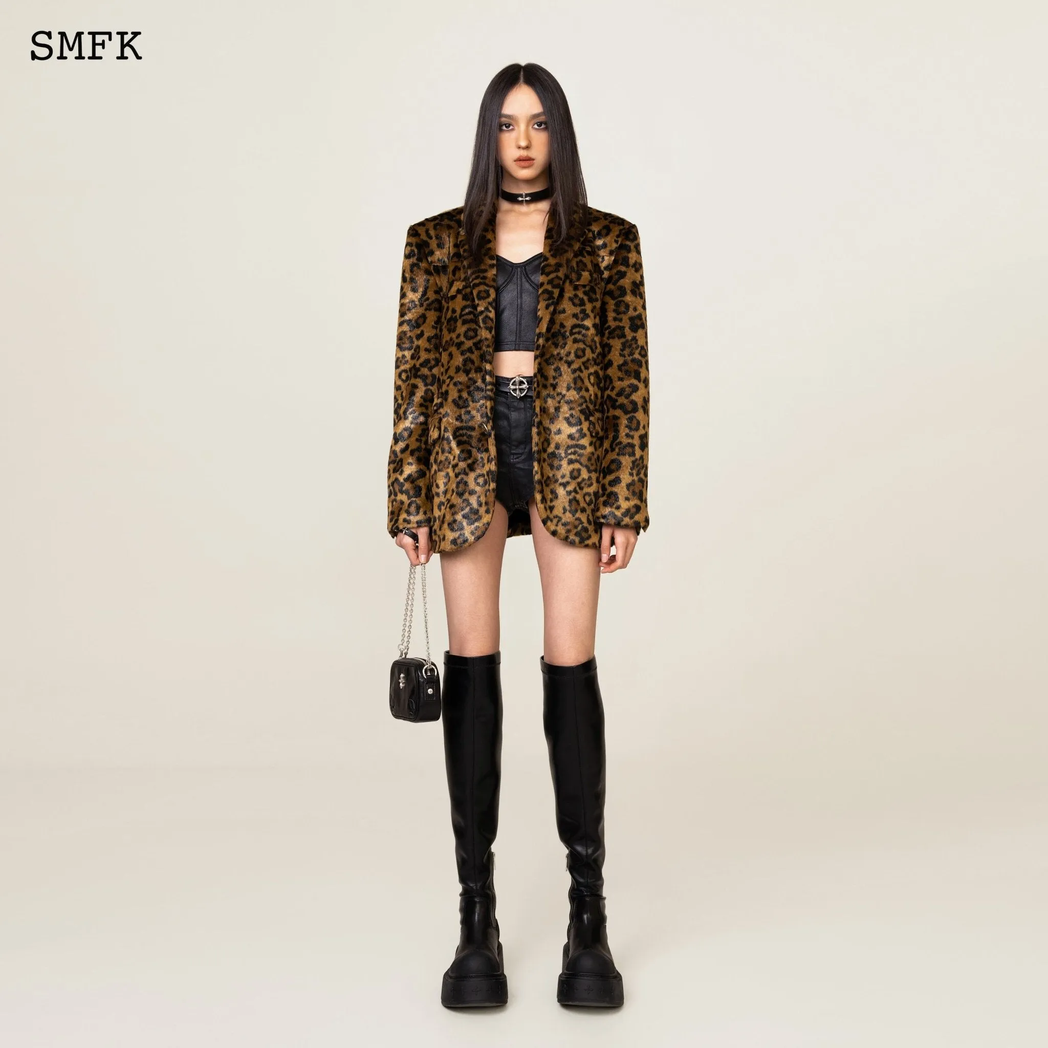 WildWorld Leopard Faux Fur Suit