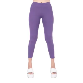 Women Purple Ankle Length Legging