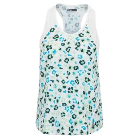 Women's Break Tennis Tank Leopard and White