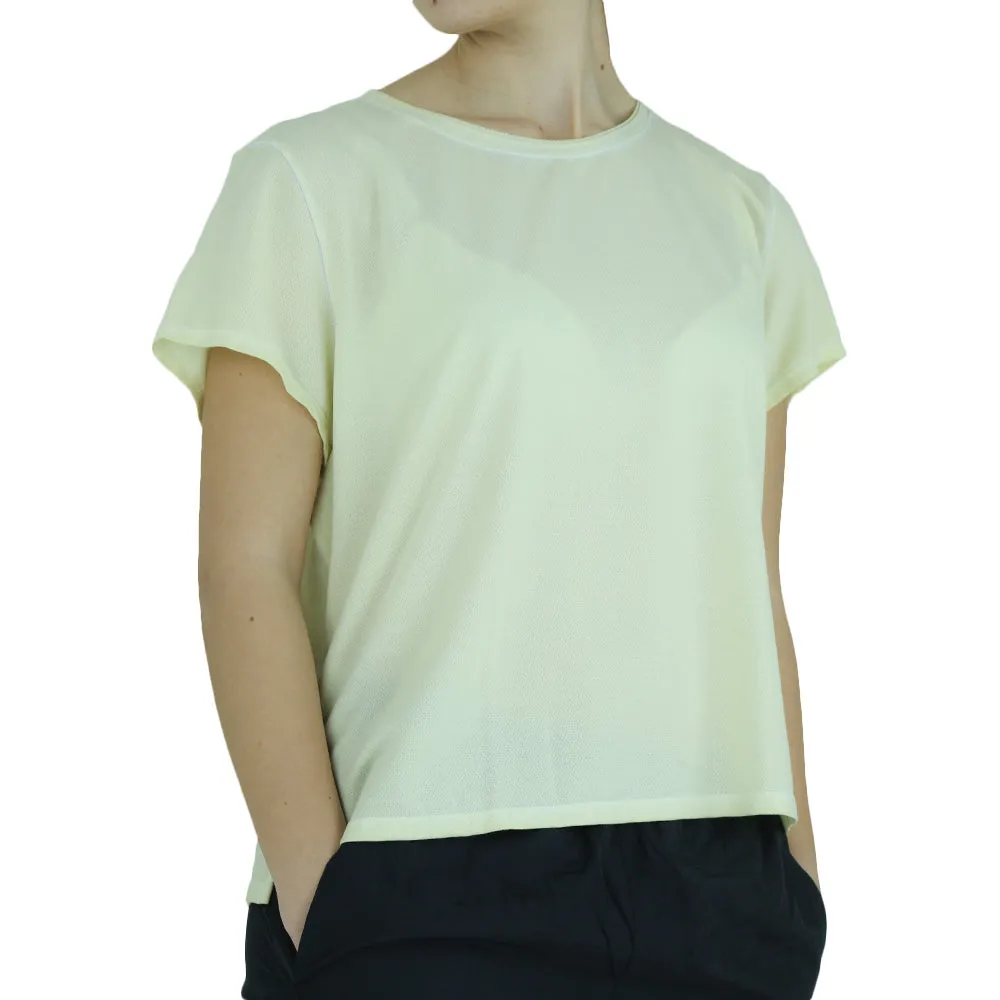 Women's Plain Trainng Top,Yellow