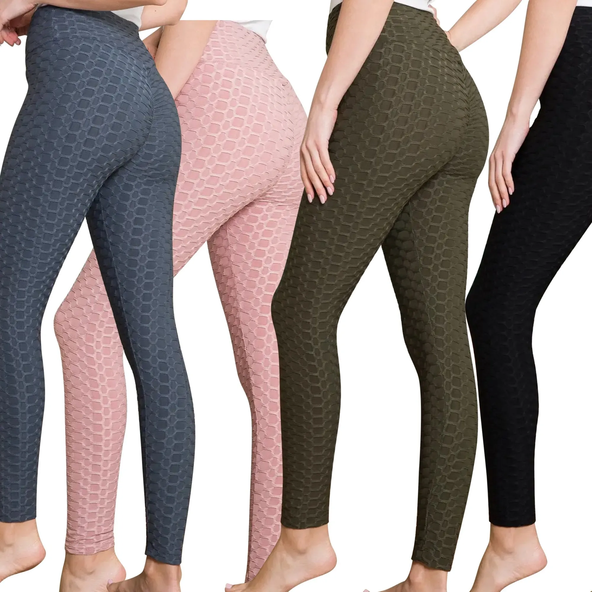 Women's Sculpting Bubble Leggings for Yoga and Fitness Activities